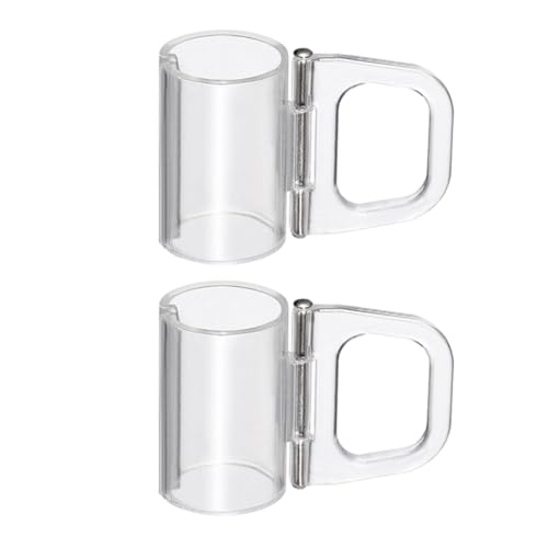 Toyvian 2 Stück Transparentes Jalousie hebeklemmen aus Klarem Kunststoff Schnurlose Rollos Haltegriffe Einfache Montage Stabiler Fensterrollo haken für Plissee Rollos Dezentes von Toyvian