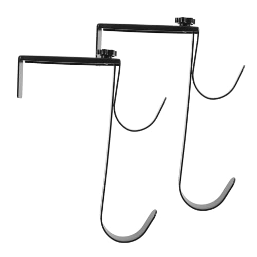 Toyvian 2 Stück Verstellbare Poolhaken Metall Langlebige Poolstangenhalter für Schwimmbadzubehör und Handtücher Einfache ohne Werkzeug Geeignet für Poolzäune und Geländer von Toyvian