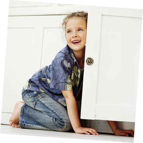 Toyvian 2 Stück Vintage Möbelknöpfe Schrankknöpfe aus Stabilem Zinklegierung Runde Einzellochgriffe für Küchenschränke Kommoden und Garderoben Ø Antikes Design Einfach zu Montieren von Toyvian