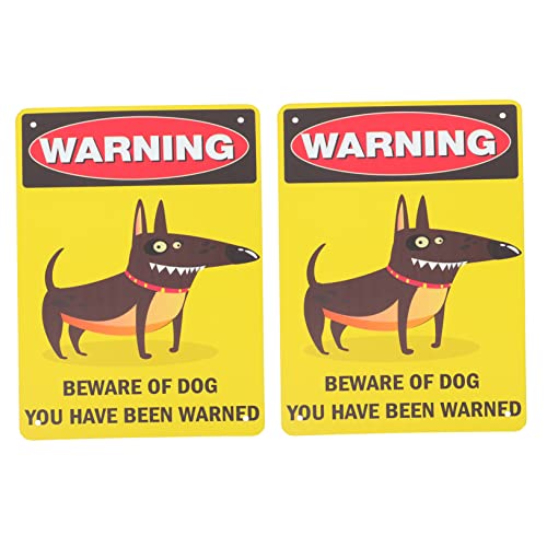 Toyvian 2Stücke Hunde Warnschild Vintage Garten Dekoration Warnschilder Eisen mit Klarer Beschriftung für Außenbereich Wetterfest und Langlebig für Garten Toyvian 2Stücke Hunde Warnschild Vintage Garten Dekoration Warnschilder Eisen mit Klarer Beschriftung für Außenbereich Wetterfest und Langlebig für Garten von Toyvian