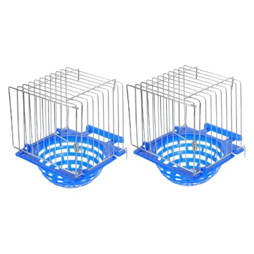 Toyvian 2 Stück Vogelnest Brutnest Vogelzuchtnest Bett Papageienzuchtnest Vogelbruthaus Vogelversteck Papageienversteck Unterschlupf Hängender Vogelkäfig Sittichnest Eisendraht Blau Toyvian 2 Stück Vogelnest Brutnest Vogelzuchtnest Bett Papageienzuchtnest Vogelbruthaus Vogelversteck Papageienversteck Unterschlupf Hängender Vogelkäfig Sittichnest Eisendraht Blau von Toyvian