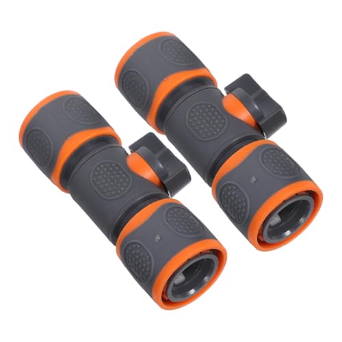 Toyvian 2 Stück Wasser Schlauchverbinder Abs mit Ventil Wasserdruckregler Wasserschlauch Reparaturadapter für Garten Autowäsche Waschmaschine rutschfest Langlebig Toyvian 2 Stück Wasser Schlauchverbinder Abs mit Ventil Wasserdruckregler Wasserschlauch Reparaturadapter für Garten Autowäsche Waschmaschine rutschfest Langlebig von Toyvian