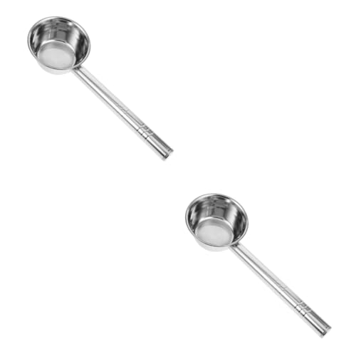 Toyvian 2 Stück Wasserschöpflöffel mit Langem Griff Robuste Suppenkelle für Küche und Garten zum Servieren und Bewässern Ergonomisches Design für Komfortable Handhabung von Toyvian