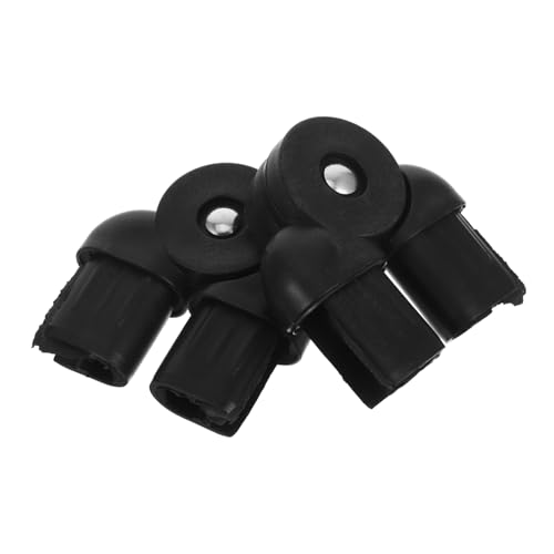 Toyvian 2 Stück Weidenstuhl bewegliche Gelenke Liegestuhl -Röhrchenanpassung Fixierstuhlrohradapter Liegestuhlzubehör Faltbare Stuhlverpackung Lounge Stuhlrohranpassung Plastik Black von Toyvian