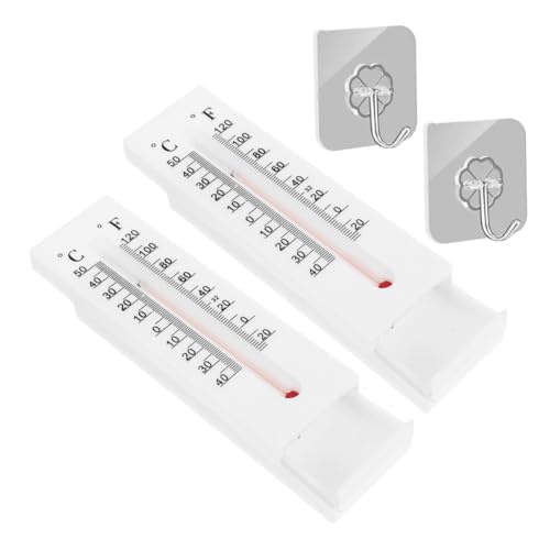 Toyvian 2 Stück Wetterfeste Schlüsselversteckbox Temperaturanzeige Dekorative Wandmontierte Outdoor schlüsselsafe für Garten und Terrasse Sicherer Verdeckter Aufbewahrungsort von Toyvian