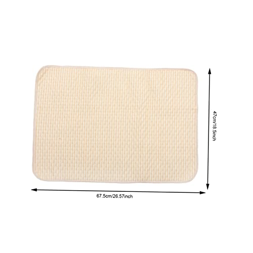 Toyvian 2 Stück Wiederverwendbare Waschbare Hundeurinunterlage Super Saugfähige Geruchsentfernende Haustiermatte für Kleine Hunde Leicht Tragbar Auslaufsicher für Sofa Bett Auto von Toyvian