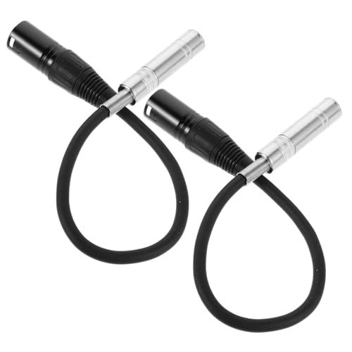 Toyvian 2 Stück XLR Mikrofonkabel Female zu Male Stereo Audio Adapter Verlängerungskabel für Tonmischgerät Verstärker Lautsprechersystem Flexibles Hochwertiges Audiokabel für von Toyvian