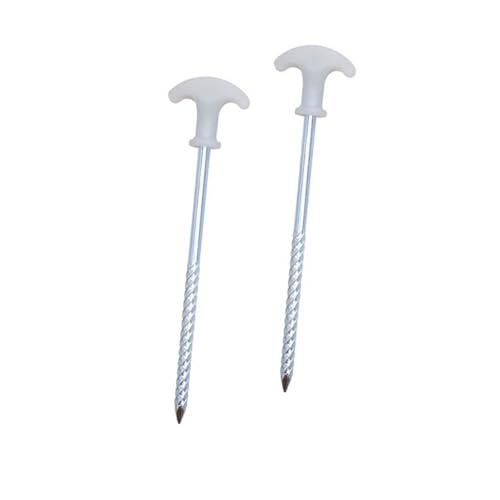 Toyvian 2 Stück Zeltheringe Spiralform Robust Langlebig für Camping Outdoor Bodenanker Wind und Sichtschutz Geeignet für Weichen und Harten Boden von Toyvian