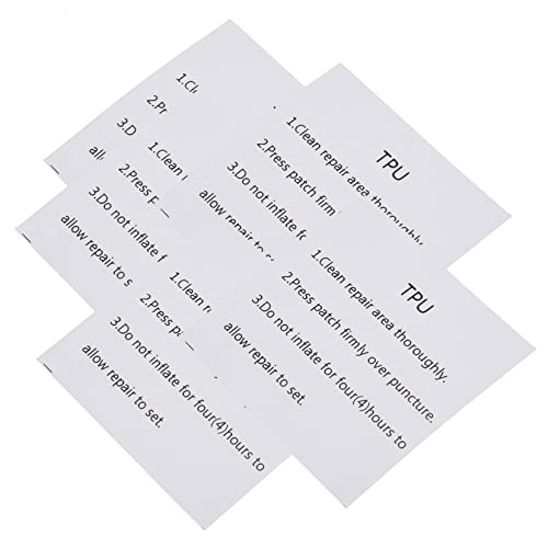 Toyvian 20 Blatt Reparaturfolie Aufblasbares Aufblasbares Reparaturset Aufblasbares Bett Pool Reparaturset Matratzen Poolspielzeug Ballon Kit Kits Aufblasbare Badewanne von Toyvian