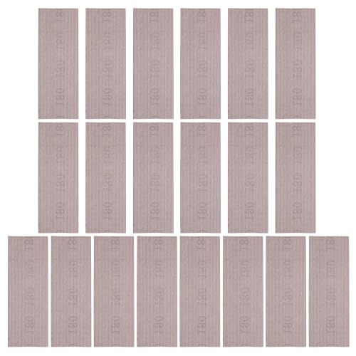 Toyvian 20 Blatt Schleifpapierblätter: Rechteckiges Netzschleifpapier - Selbstklebendes Handschleifpad zum Polieren von Holz, Keramik und Metall von Toyvian
