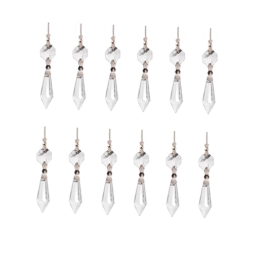 Toyvian 20 Stück Achteckiger Perlenanhänger Led Dekoration Drinnen Groß Hängend Modern Leuchten Decke Prismen Mini Girlande Schatten Lampe Für Deckenleuchten Schier von Toyvian