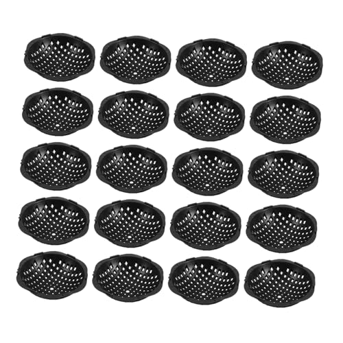 Toyvian 20 Stück Runde Drainage Matte Kunststoff mit Mesh Öffnungen für Blumentöpfe und Pflanzen für Gartenprojekte und Topfpflanzen von Toyvian