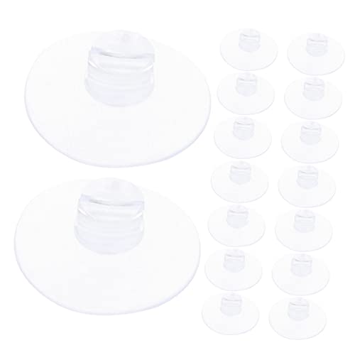 Toyvian 20 Stück Transparente Saugnapf kabelhalter mit Schlitz Kabelclips für Drahtdurchmesser Saugnapf kabelorganizer für Glatte Oberflächen zur Weihnachtsbeleuchtung und von Toyvian