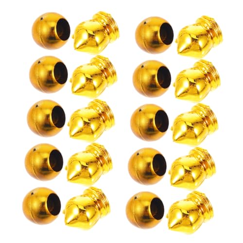 Toyvian 20stücke Flagpole Topper Goldene Finial Köpfe Für Garten Und Hausfahnen Installieren Und Wiederverwendbar Für Kleine Wimpel Und Dekorative Fahnenmasten von Toyvian