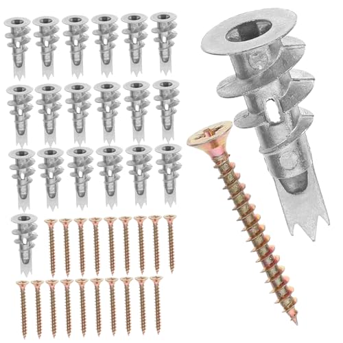 Toyvian 20Sätze Trockenbau Set mit Schraubankern und Gipswandanker für Einfache Installation für Schwerere Trockenbauwände Langlebigem Toyvian 20Sätze Trockenbau Set mit Schraubankern und Gipswandanker für Einfache Installation für Schwerere Trockenbauwände Langlebigem von Toyvian