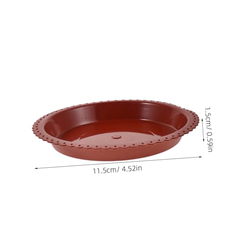 Toyvian 24stücke Untersetzer Für Pflanzgefäße Aus Kunststoff Runde Wasserschale Braun Für Topfpflanzen Blumentopfsockel Auslaufsicherer Untersetzer Für Pflanzschalen Blumentopfschale von Toyvian