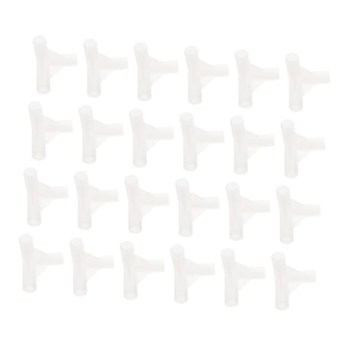 Toyvian 24 Stück Teiliges Zeltverbinder Robustem Kunststoff Steckverbinder für Pavillon und Gewächshausgestänge Leicht Wiederverwendbar Einfach zu Montieren für Outdoor und Campingzelte von Toyvian