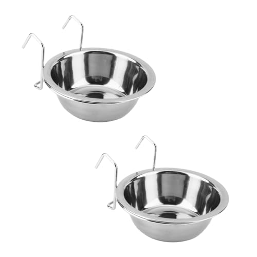 Toyvian 2Sätze Haustier Hängende Edelstahlschalen für Hundekäfige Leicht zu Reinigen rutschfest und Hygienisch für Futter und Wasser Toyvian 2Sätze Haustier Hängende Edelstahlschalen für Hundekäfige Leicht zu Reinigen rutschfest und Hygienisch für Futter und Wasser von Toyvian