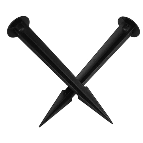Toyvian 2Stücke Aluminium Erdspieße für Gartenlampen Austauschbare Pfähle für Outdoor und Weglichter und Gartenleuchten von Toyvian