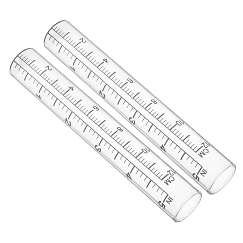 Toyvian 2stücke Transparente Regenmessrohre Für Garten Und Präzise Niederschlagsmessung Für Outdoor-anwendungen Zur Überwachung des Regenfalls Ihrem Garten Oder Dem Bauernhof von Toyvian