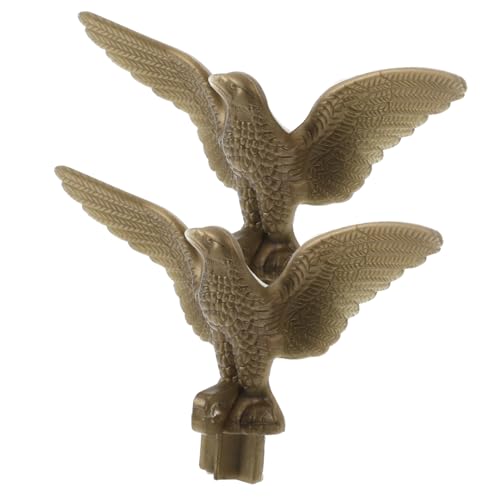 Toyvian 2Stücke Kunststofffahnenkopf Adler Toper für Fahnenmast Gartenflaggen Zubehör Robust und Design für Garten und Außenbereich von Toyvian