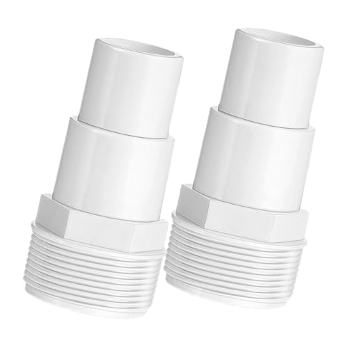 Toyvian 2Stücke Langlebige Poolpumpenadapter Robuste Verbindung für Poolfilter und Skimmer Effektiver Wasserleckagen zu Installieren und Kompatibel Toyvian 2Stücke Langlebige Poolpumpenadapter Robuste Verbindung für Poolfilter und Skimmer Effektiver Wasserleckagen zu Installieren und Kompatibel von Toyvian