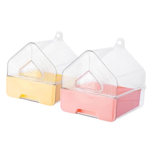 Toyvian 2Stücke Multifunktionale Hängende Badebox für Wellensittiche als Duschwanne Trink und Futterbehälter für Kleine Platzsparendes Design Toyvian 2Stücke Multifunktionale Hängende Badebox für Wellensittiche als Duschwanne Trink und Futterbehälter für Kleine Platzsparendes Design von Toyvian