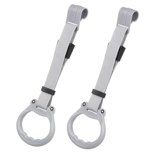 Toyvian 2Stücke Pull Up Ringe Verstellbare Assistenz für Spielgeräte Ergonomische rutschfeste Handgriffe Zubehör für Motorische Entwicklung von Toyvian