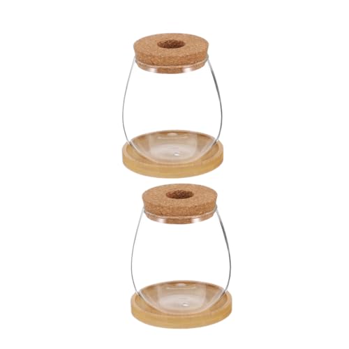 Toyvian 2sätze Hydrokultur Glasvase Mit Bambusuntersetzer Durchsichtiger Behälter Zur Wasseranzucht Für Zimmerpflanzen Und Tischdekoration Toyvian 2sätze Hydrokultur Glasvase Mit Bambusuntersetzer Durchsichtiger Behälter Zur Wasseranzucht Für Zimmerpflanzen Und Tischdekoration von Toyvian