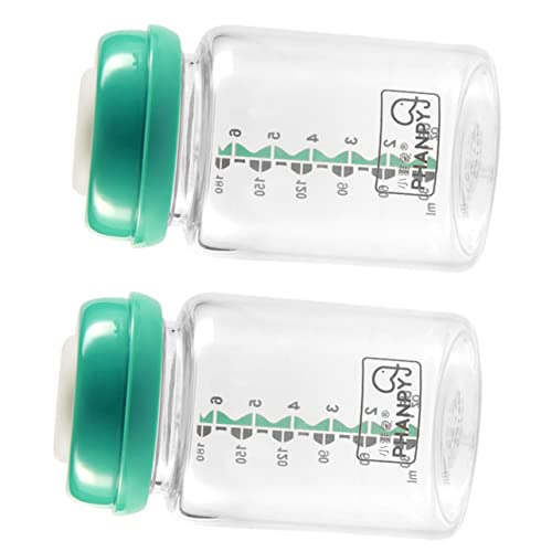 Toyvian 2st Flasche Zur Aufbewahrung Von Muttermilch Säuglingsflasche Breitmaul-feeder Saugflasche Für Säuglinge Breiter Feeder Breiter Stilleinzug Baby Glas Füttern Milchflasche von Toyvian