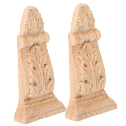 Toyvian 2stücke Holzapplikationen Und Aufleger Für Möbel Unbemalt Geschnitzte Holzaufkleber Für Türen Schränke Kamine Fensterdekoration Toyvian 2stücke Holzapplikationen Und Aufleger Für Möbel Unbemalt Geschnitzte Holzaufkleber Für Türen Schränke Kamine Fensterdekoration von Toyvian