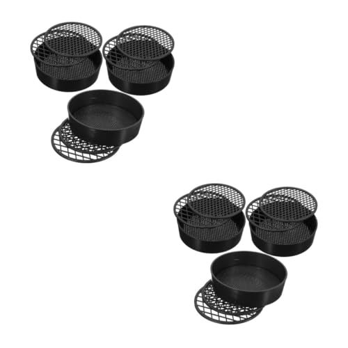 Toyvian 3 Sätze Bodensieb-Set Klassifikatoren Sieb Für Die Gartenarbeit Gartensieb Für Erde Boden Rätsel Sichtung Bodensiebsieb Gartenerdsieb Anlage Gartenbodensieb Bußgeld Black Plastik von Toyvian