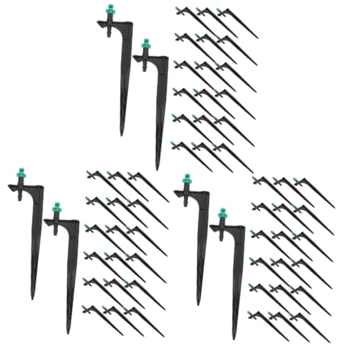 Toyvian 3 Sätze Verstellbare Sprühdüse Für Pflanzenbewässerung Misting Nozzle Sprinkler Für Garten Gewächshaus Und Blumenbeete Installieren Und Anpassbar 20 Stück * 3 von Toyvian