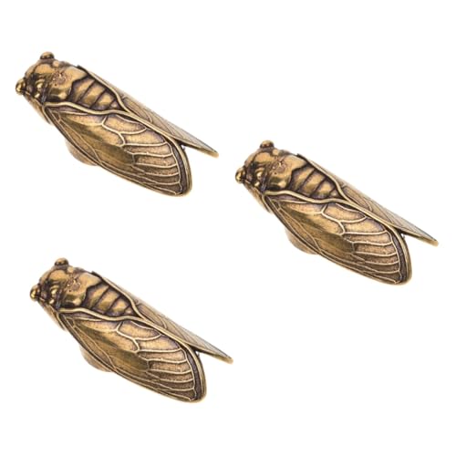 Toyvian 3 Stück Antike Vintage Messing Cicada Figurine Retro Tischdeko Skulptur für Schreibtisch Wohnzimmer Büro Einzigartiges Tierornament Hochwertigem Messing Toyvian 3 Stück Antike Vintage Messing Cicada Figurine Retro Tischdeko Skulptur für Schreibtisch Wohnzimmer Büro Einzigartiges Tierornament Hochwertigem Messing von Toyvian