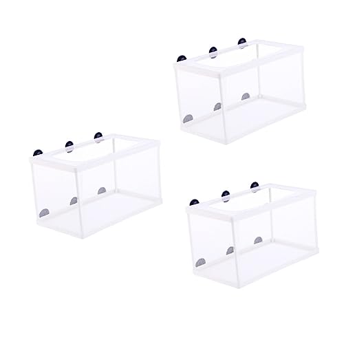 Toyvian 3 Stück Großes Fischbrutnetz mit Saugnäpfen Isolationsbox für Aquarien für Aufzucht von Jungfischen Einfach zu Reinigen Befestigen Toyvian 3 Stück Großes Fischbrutnetz mit Saugnäpfen Isolationsbox für Aquarien für Aufzucht von Jungfischen Einfach zu Reinigen Befestigen von Toyvian