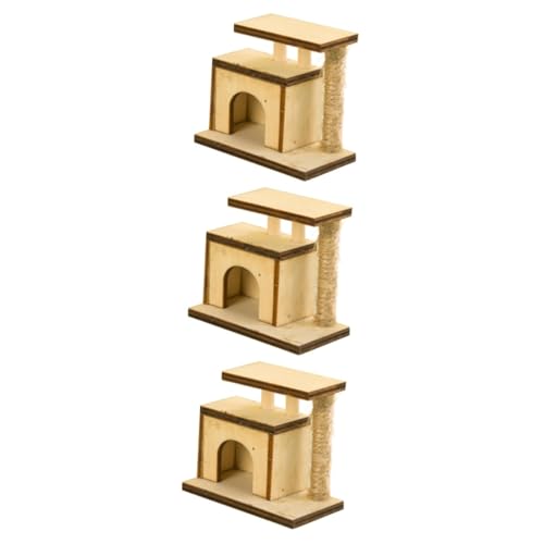 Toyvian 3 Stück Haustier Dekoration Multifunktionale Kratzbaum Deko Mini Möbel für DIY Mini Häuser für Streudeko Toyvian 3 Stück Haustier Dekoration Multifunktionale Kratzbaum Deko Mini Möbel für DIY Mini Häuser für Streudeko von Toyvian