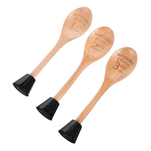 Toyvian 3 Stück Holzlöffel Chili Trophäen Trophäenpreis Koch-Holzlöffel-Trophäe Trophäen für den Küchenwettbewerb Chili-Cook-Off-Auszeichnungen Preise für Kochwettbewerbe hölzern von Toyvian