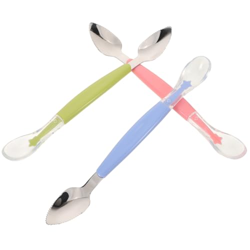Toyvian 3 Stück Löffel aus und Lebensmittelechtem Doppelseitiges Design mit Weicher Silikonspitze für Babynahrung Obstpüree und Sanftes Füttern Farbenfrohe Kindergeschirr Sets Blau Grün Toyvian 3 Stück Löffel aus und Lebensmittelechtem Doppelseitiges Design mit Weicher Silikonspitze für Babynahrung Obstpüree und Sanftes Füttern Farbenfrohe Kindergeschirr Sets Blau Grün von Toyvian