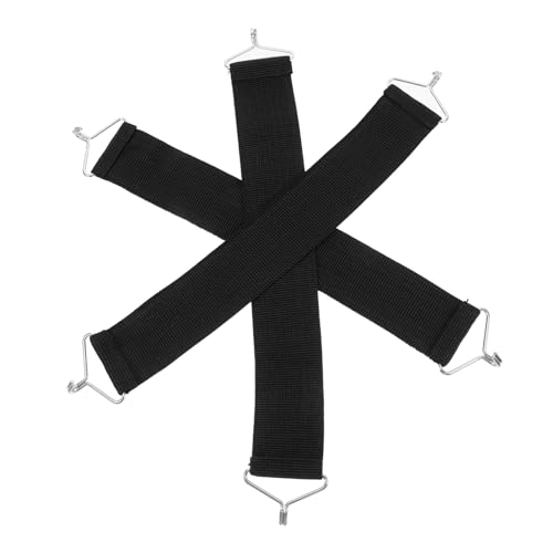 Toyvian 3 Stück Schwarze Verstärkte Liegestuhlgurte Teiliges Elastisches Outdoor Stuhl Zubehör mit Haken Strapazierfähige Bänder für Klappstühle Bruchsichere Schwere Polster Lounge Möbel von Toyvian