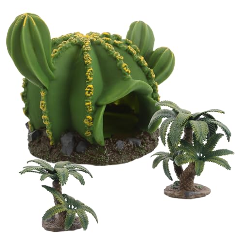 Toyvian 3 Stück Simuliertes Kaktusmodell Spielzeugbaum Kleiner Baum Modellbäume Miniaturlandschaft Baumstütze Mini-landschaftsbäume Miniaturbäume Für Modelle Sandtischmodell Grün Plastik von Toyvian