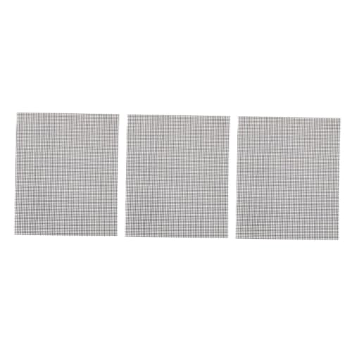 Toyvian 3 Stück Teiliges BBQ Grillnetz aus Langlebigem Antihaftbeschichtetem Glasfasergewebe Wiederverwendbar Flexibel Zuschneidbar für Gemüse Fisch Fleisch für Holzkohlegrill Camping und Toyvian 3 Stück Teiliges BBQ Grillnetz aus Langlebigem Antihaftbeschichtetem Glasfasergewebe Wiederverwendbar Flexibel Zuschneidbar für Gemüse Fisch Fleisch für Holzkohlegrill Camping und von Toyvian