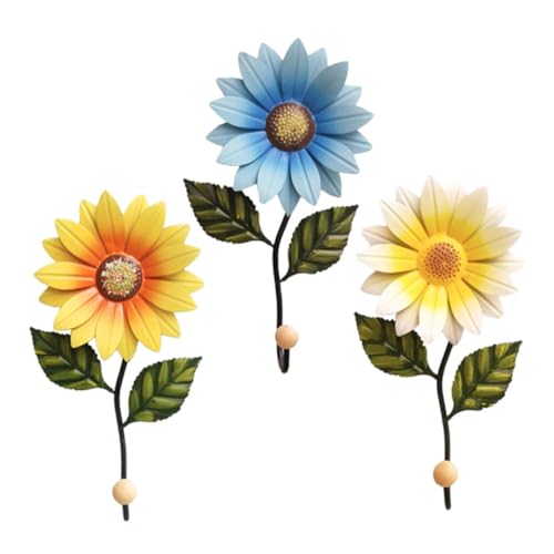 Toyvian 3 Stück Teiliges Daisy Wandhaken Robustem Eisen Dekorative Wandaufhängung für Kleidung Handtücher und Accessoires Stabiles Metall Design Gelb Blau und Beige für Küche und Bad Toyvian 3 Stück Teiliges Daisy Wandhaken Robustem Eisen Dekorative Wandaufhängung für Kleidung Handtücher und Accessoires Stabiles Metall Design Gelb Blau und Beige für Küche und Bad von Toyvian