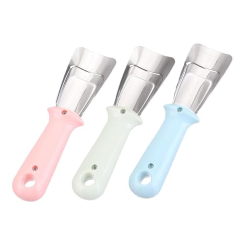 Toyvian 3 Stück Teiliges Eisschaufel mit Ergonomischem Griff und Aufhängeöse Robuster Kühlschrank Enteiser für Effektives Entfernen von EIS und Frost im Gefrierfach Farblich Sortiert Blau von Toyvian