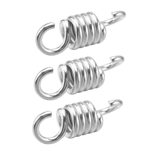 Toyvian 3 Stück Teiliges Metallfeder Element Hängesessel Belastbar bis Robustes Hängesessel Set mit Ringen Geeignet für Schaukelstuhl Garten Terrasse Outdoor sitzhängematte von Toyvian