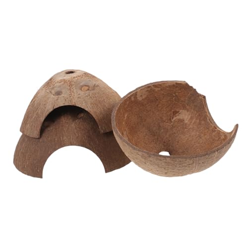 Toyvian 3 Stück Teiliges Reptilienversteck aus Robustem Harz Kleines Terrarium Unterschlupf mit Natürlicher Kokosnussschalen Langlebiges Reptilienversteck für Eidechsen Geckos und Kleine Toyvian 3 Stück Teiliges Reptilienversteck aus Robustem Harz Kleines Terrarium Unterschlupf mit Natürlicher Kokosnussschalen Langlebiges Reptilienversteck für Eidechsen Geckos und Kleine von Toyvian