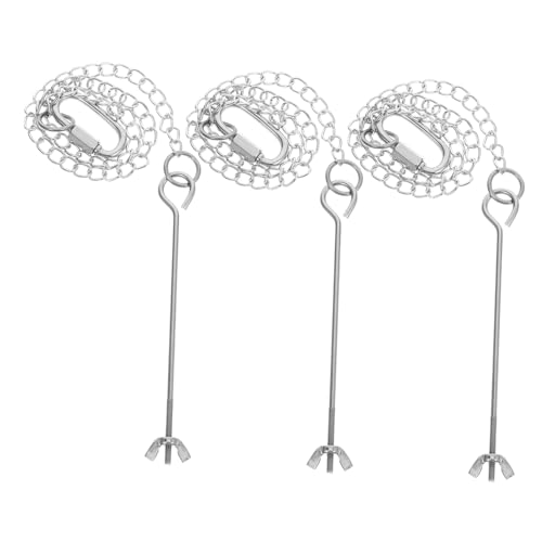 Toyvian 3 Stück Teiliges Vogel Futterspender Rostfrei Hängend Multifunktional für Papageien Obst und Gemüsehalter Einfach zu Reinigen Geeignet für Vogelkäfige und Kleintierställe von Toyvian