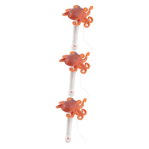 Toyvian 3 Stück Thermometer -Temperaturanzeige Digitales Poolthermometer Schwimmbad schwimmt Thermostat Wasser Poolthermometer schweben süßes Poolthermometer Temperatur-Thermometer Plastik von Toyvian