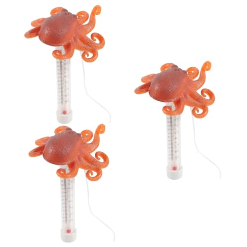 Toyvian 3 Stück Thermometer -Temperaturanzeige Digitales Thermometer Schwimmbad Digitales Poolthermometer Thermostat Schwimmbäder Wassertemperaturanzeige Poolthermometer schweben Plastik von Toyvian