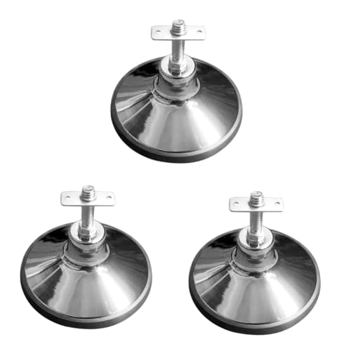 Toyvian 3 Stück Tischbeinstopper für Billardtisch Höhenverstellbare Fußpolster Langlebigem Metall mit Rutsch Design für Anpassungen und Schutz des Fußbodens von Toyvian