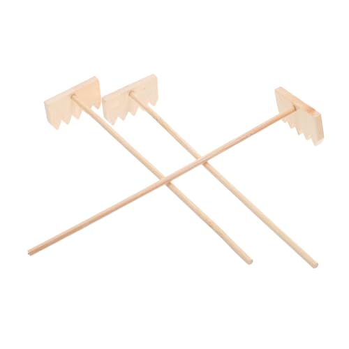 Toyvian 3 Stück Werkzeug zum Zeichnen von Sand Mini -Sandrake Meditations-Zen-Werkzeuge Mini-Wohnkultur Sandkastenrechen Meditations-Sand-Werkzeuge Sandmalrechen Zen-Sandbox-Rechen von Toyvian